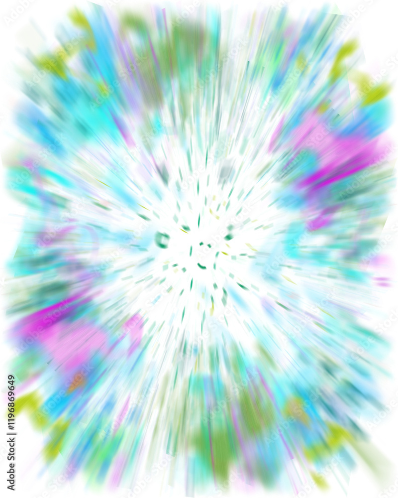 Obraz premium An abstract transparent iridescent color blur design element.