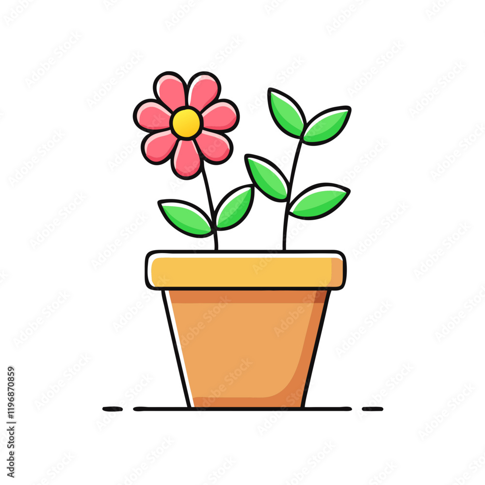 flower pot vector icon, flower pot vector illustration -simple illustration of flower pot, perfect for flower pot logos and icons and themed design flower pot vector icon, flower pot vector illustration -simple illustration of flower pot, perfect for flower pot logos and icons and themed design