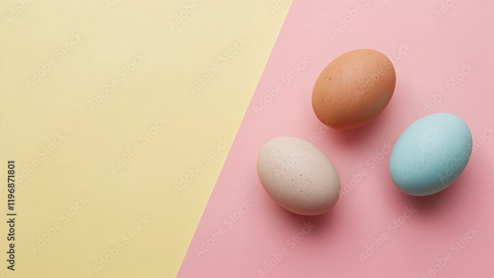 Eggs on colorful background Eggs on colorful background