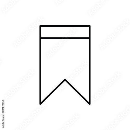 Bookmark icon logo sign set vector outline