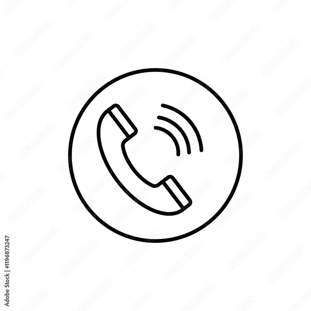 Call icon logo sign set vector outline Call icon logo sign set vector outline
