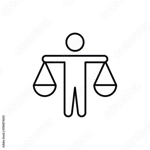 Ethics icon logo sign set vector outline