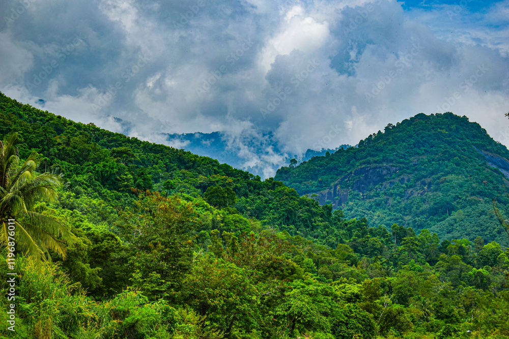 Fototapeta premium These images highlight the mountain's imposing presence and serene backdrop, offering a sense of tranquility and a reminder of the enduring beauty of natural landscapes.