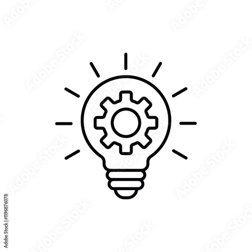 Innovation icon logo sign set vector outline
