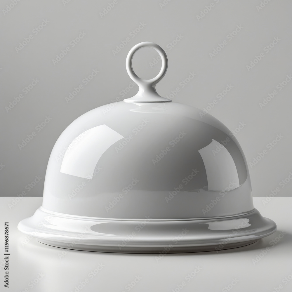 Fototapeta premium Sophisticated Serving Piece for Culinary Delights.