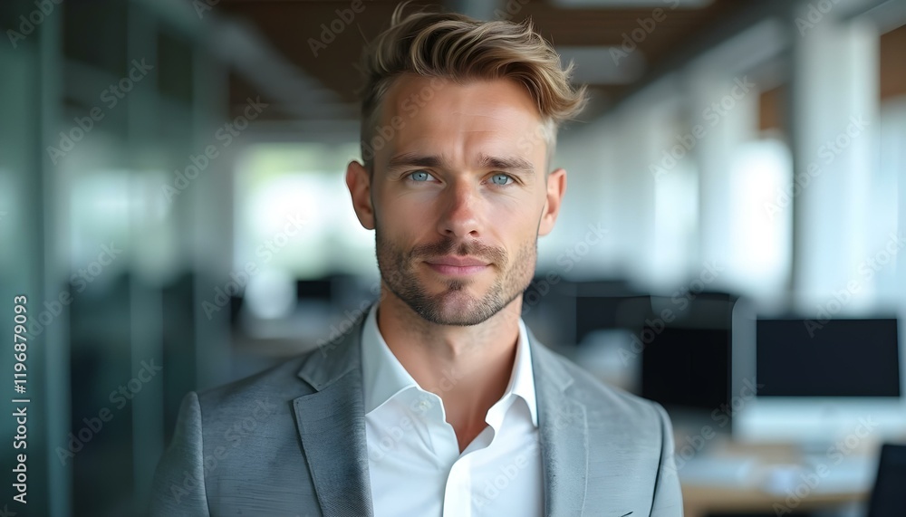 A realistic portrait of a Netherlands male IT professional with sharp facial features light blue eyes wavy blond hair in business-casual attire
A realistic portrait of a Netherlands male IT professional with sharp facial features light blue eyes wavy blond hair in business-casual attire