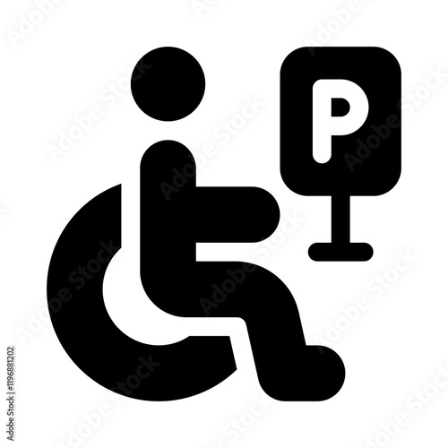 Icon  handicap glyph icon