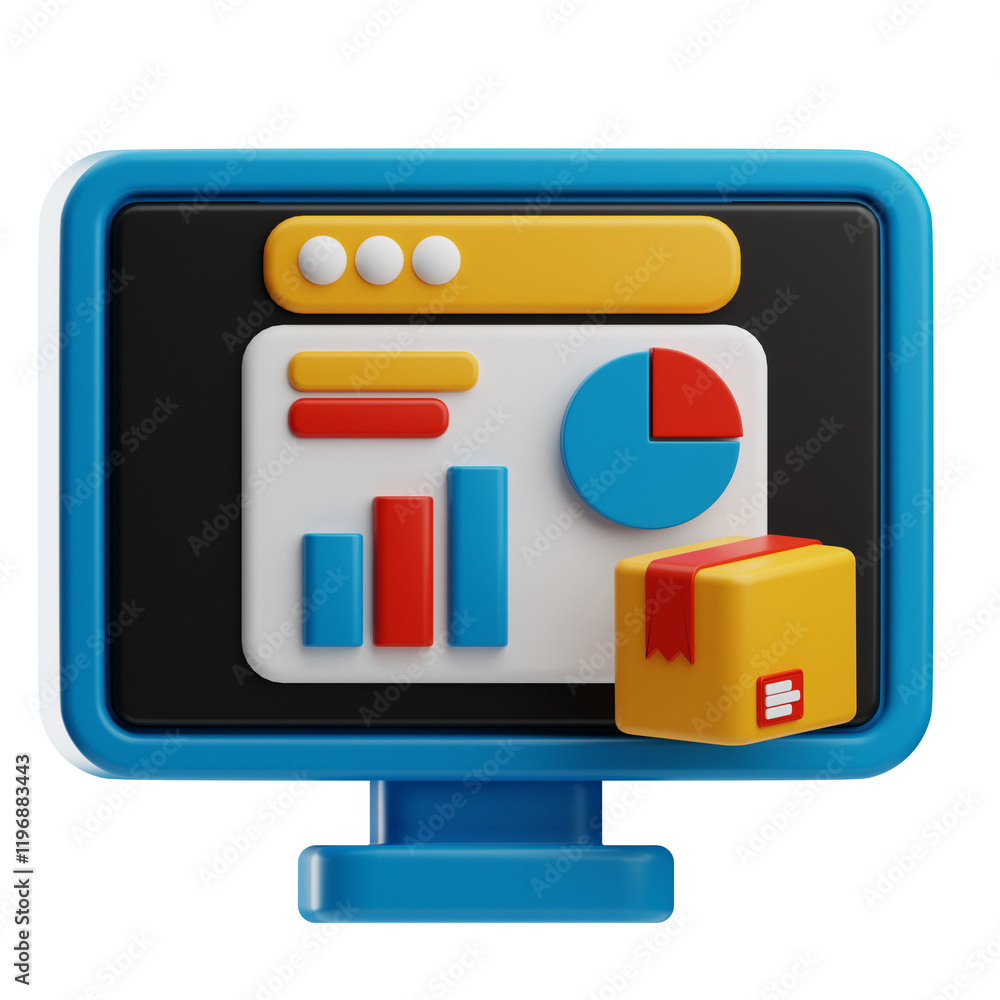 Colorful 3D Data Visualization Dashboard Colorful 3D Data Visualization Dashboard
