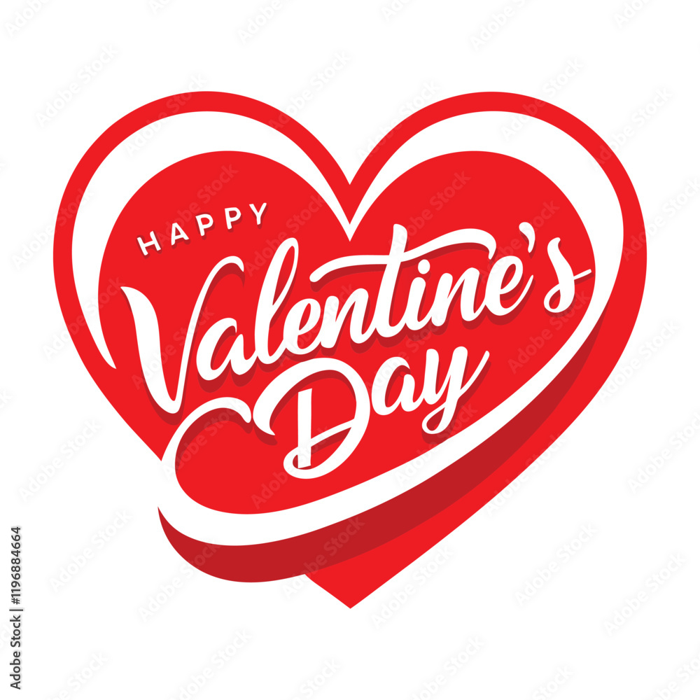 LOVE SHAPE WITH TYPOGRAPHY VECTOR DESIGN ON HAPPY VALENTINE'S DAY LOVE SHAPE WITH TYPOGRAPHY VECTOR DESIGN ON HAPPY VALENTINE'S DAY