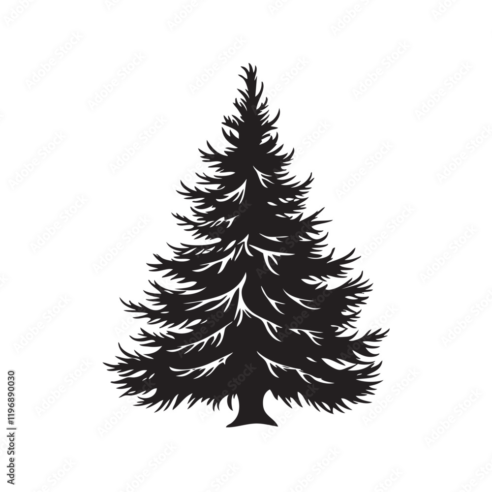 Obraz premium christmas tree vector