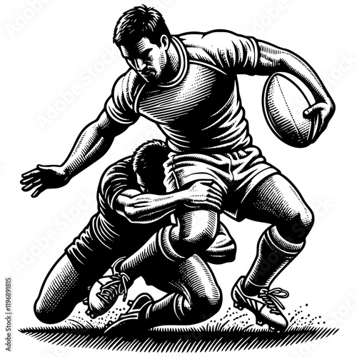 Rugby American Football Player