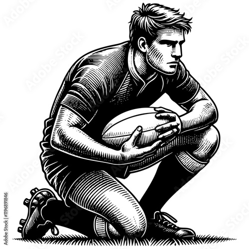 Rugby American Football Player