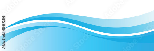 Blue and white business wave banner background. vector.eps10