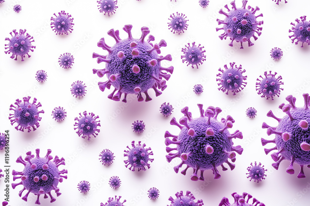 Close up image of 3d virus on white background. Close up image of 3d virus on white background.