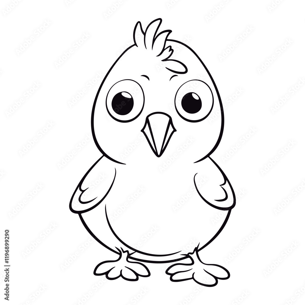 Cute cartoon baby Chicken kawai illustration Cute cartoon baby Chicken kawai illustration