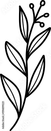 Hand Drawn Leaves