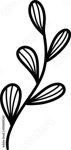 Hand Drawn Leaves