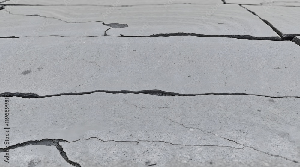 Obraz premium Cracked Concrete Surface: A Monochrome Study in Texture