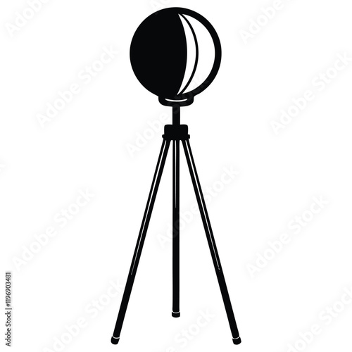 Modern Floor Lamp Vector Illustration - Interior Design Element