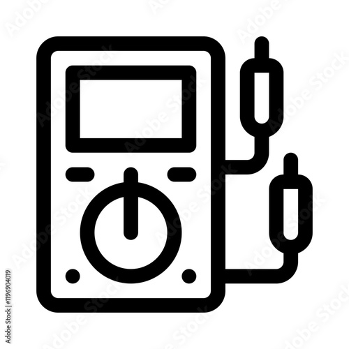 multimeter line icon