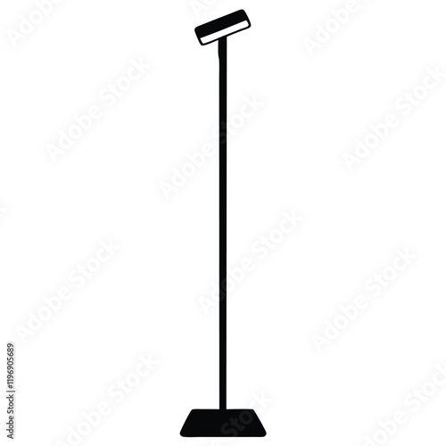 Modern Floor Lamp Vector Illustration - Interior Design Element