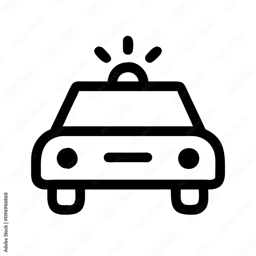 Obraz premium police-car icon