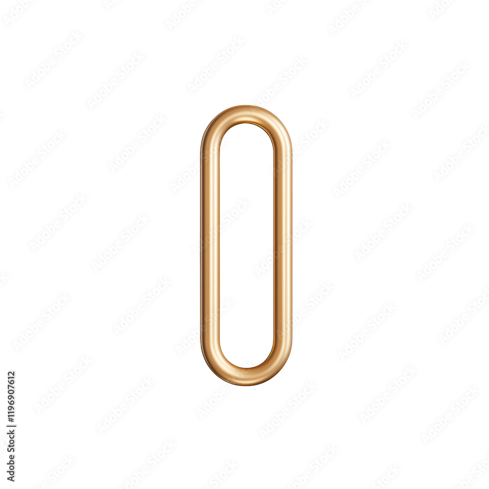 A stylish golden paperclip isolated on a dark background for elegant stationery designs., isolated on a transparent background. A stylish golden paperclip isolated on a dark background for elegant stationery designs., isolated on a transparent background.