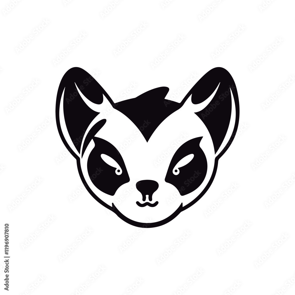 Cute cartoon Flying squirrel head Black and white vector illustration for coloring book. Cute cartoon Flying squirrel head Black and white vector illustration for coloring book.
