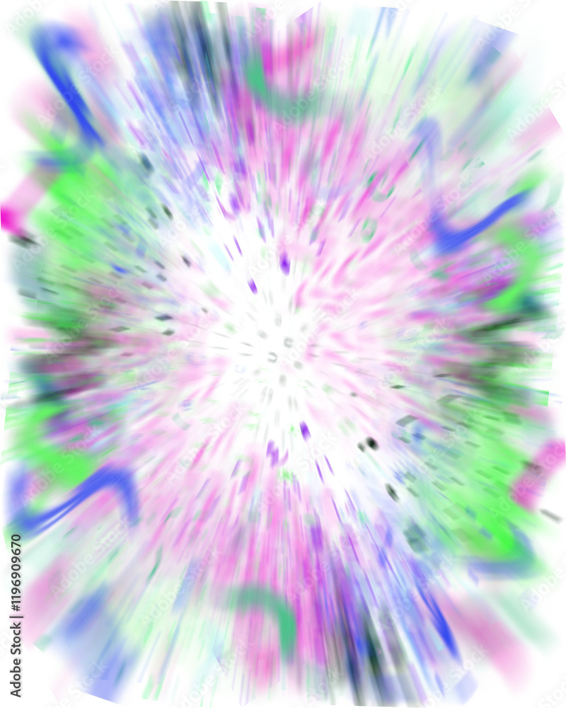 An abstract transparent iridescent color blur design element. An abstract transparent iridescent color blur design element.