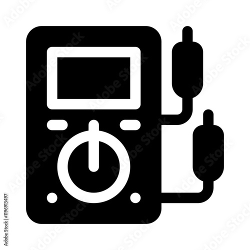 multimeter glyph icon