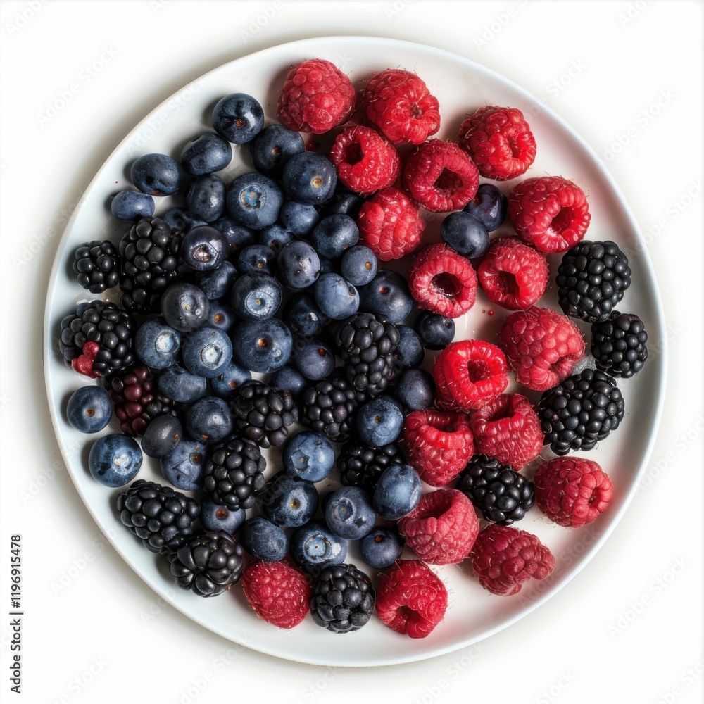 A platter of assorted fresh berries including raspberries, blackberries, and blueberries A platter of assorted fresh berries including raspberries, blackberries, and blueberries