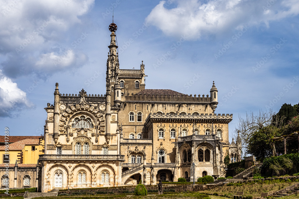 Bussaco Palace Hotel, located in the Bussaco National Forest at Luso, Portugal Bussaco Palace Hotel, located in the Bussaco National Forest at Luso, Portugal