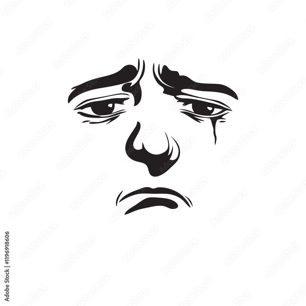 face of a person sad expression face of a person sad expression