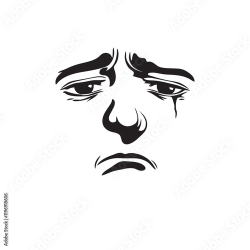 face of a person sad expression