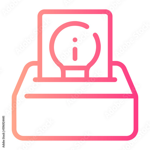 customer feedback gradient icon