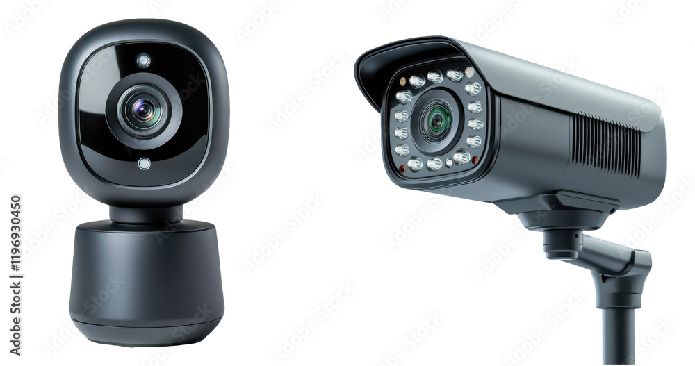 Customizable smart home security concept. Sleek and Modern Black Security Cameras for Smart Home Surveillance Solutions Customizable smart home security concept. Sleek and Modern Black Security Cameras for Smart Home Surveillance Solutions