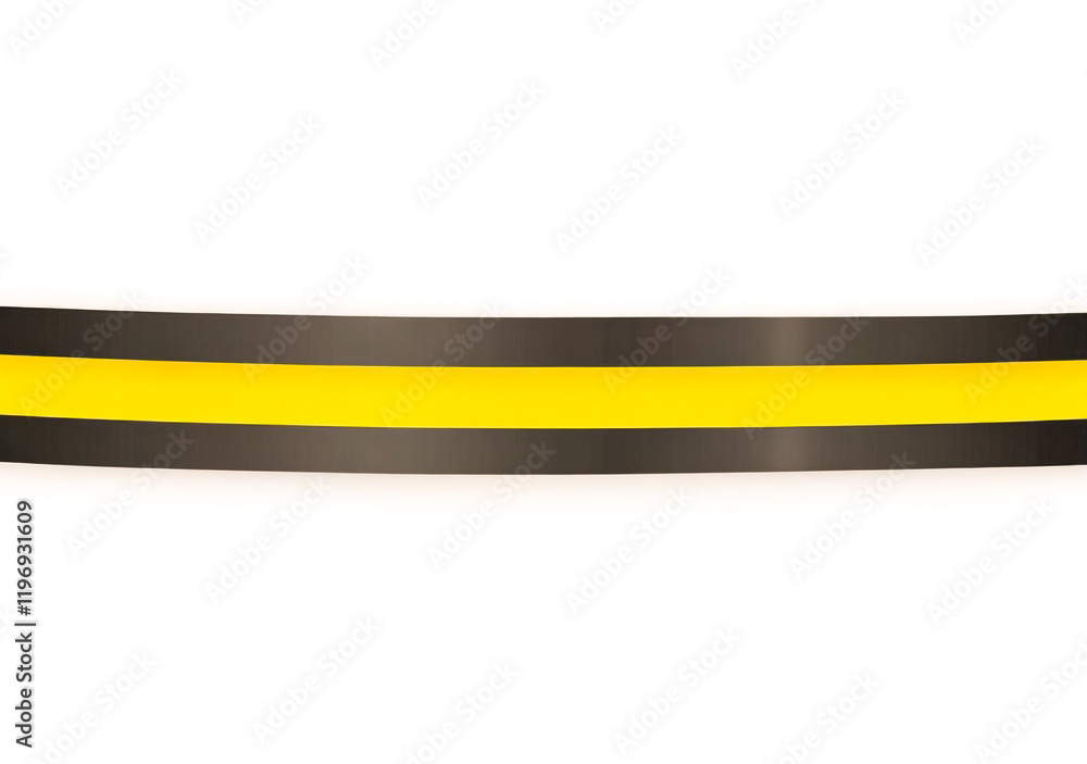 Yellow ribbon on a white background Yellow ribbon on a white background