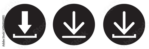 Download flat vector icon. install symbol. Download icon. Modern, simple flat vector illustration. Download icon vector illustration, file download symbol isolated, Software download icon, upload icon