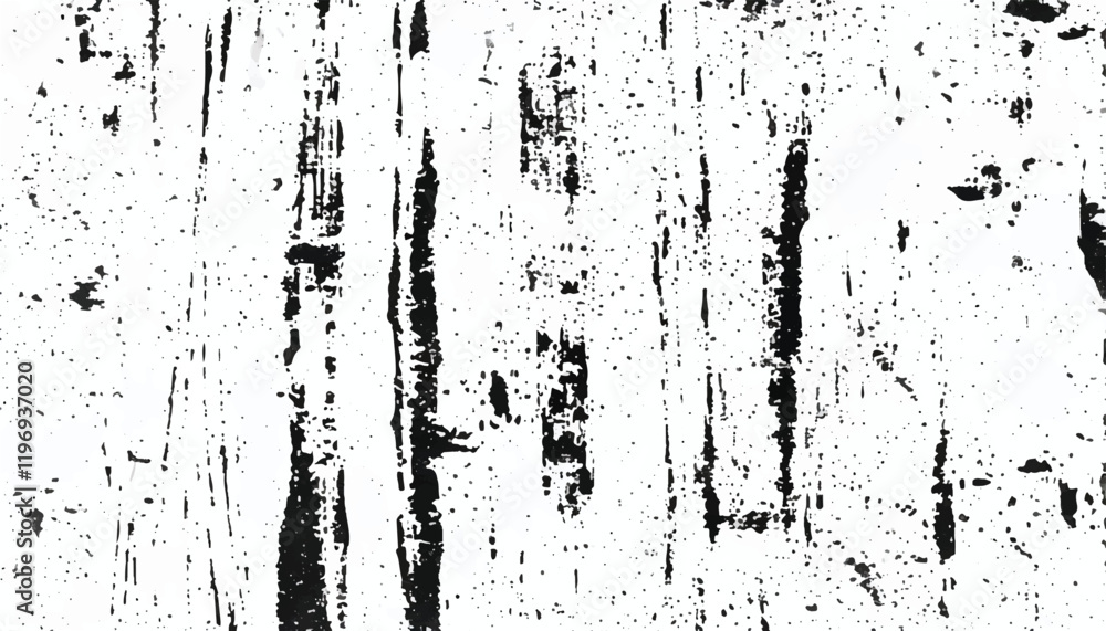 Black and white Grunge background. Abstract monochrome vector texture. Grunge Texture Vector Isolated on White Background. Background of cracks, scuffs, chips, stains, ink spots, lines. EPS10. Black and white Grunge background. Abstract monochrome vector texture. Grunge Texture Vector Isolated on White Background. Background of cracks, scuffs, chips, stains, ink spots, lines. EPS10.