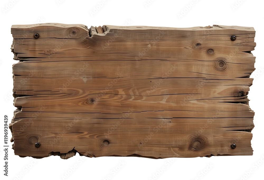 Naklejka premium A wood sign board 