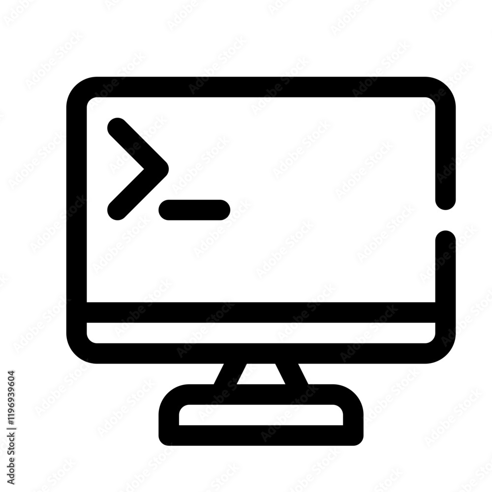 computer line icon computer line icon