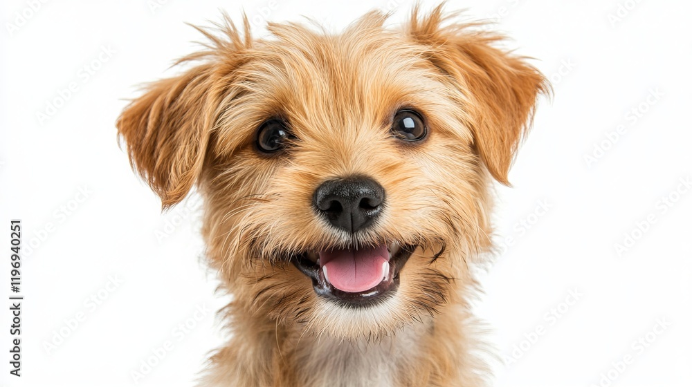 Adorable Golden Puppy Portrait - A Close-Up of a Happy Dog Adorable Golden Puppy Portrait - A Close-Up of a Happy Dog