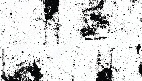 Wallpaper Mural Black and white Grunge background.  Abstract monochrome vector texture. Grunge Texture Vector Isolated on White Background. Background of cracks, scuffs, chips, stains, ink spots, lines. EPS10. Torontodigital.ca