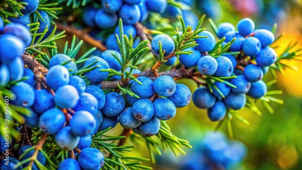 Eastern Red Cedar's vibrant blue berries, a closeup from Goryachiy Klyuch Park, showcasing nature's detail. Eastern Red Cedar's vibrant blue berries, a closeup from Goryachiy Klyuch Park, showcasing nature's detail.