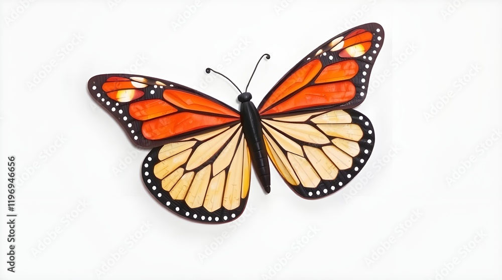 Fototapeta premium butterfly on a white background