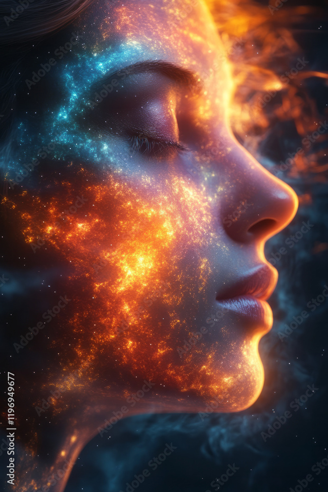 A depiction of psychic energy fields surrounding individuals, with flowing lines and ethereal colors illustrating their presence, A depiction of psychic energy fields surrounding individuals, with flowing lines and ethereal colors illustrating their presence,