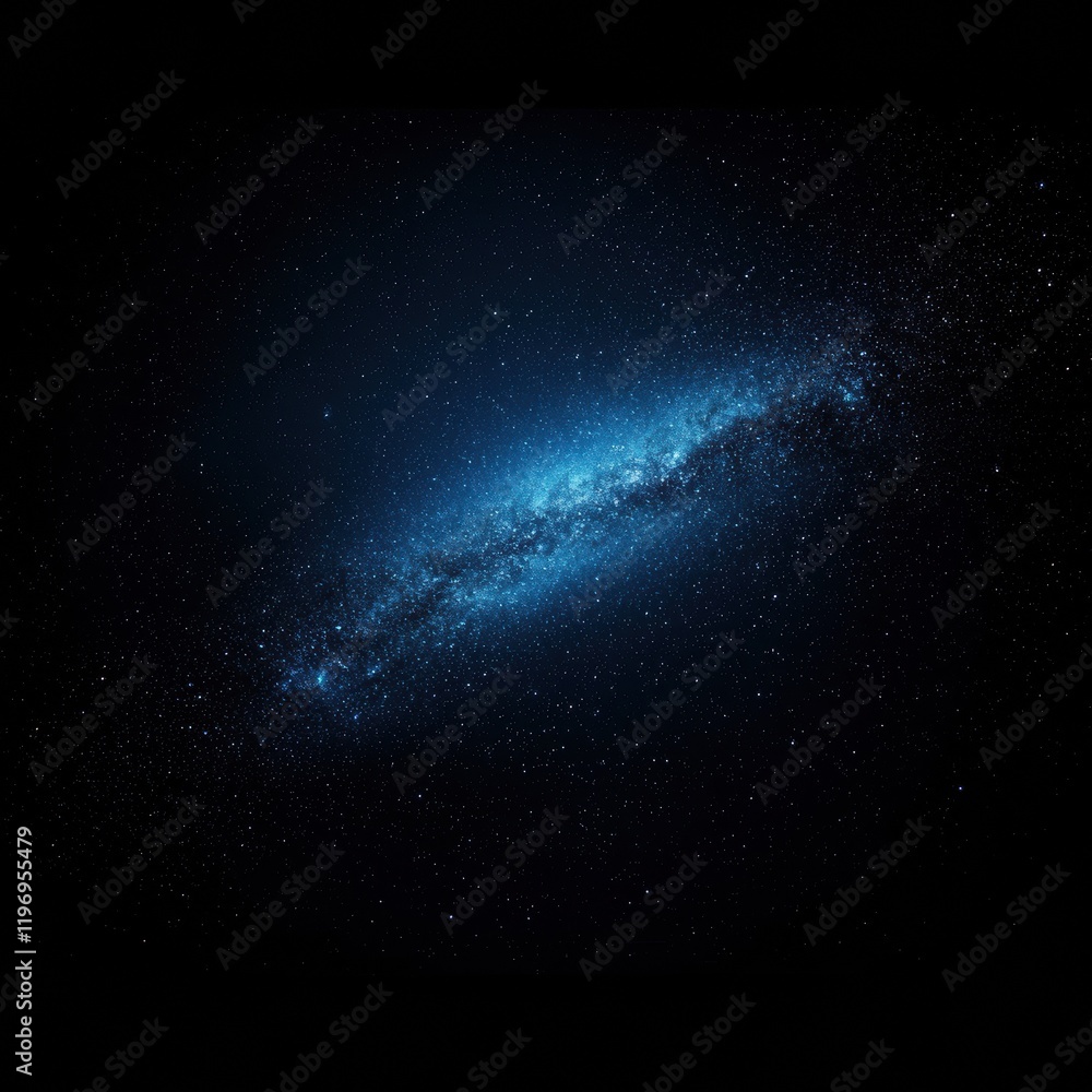 Fototapeta premium Stunning milky way galaxy view night sky astrophotography cosmic environment deep space realistic composition