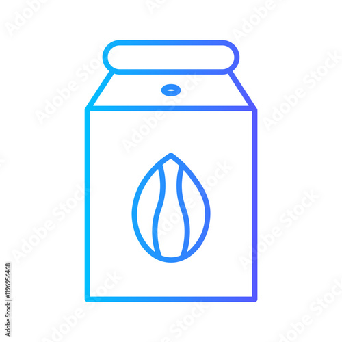 almond milk gradient icon