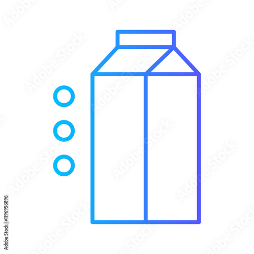 soy milk gradient icon