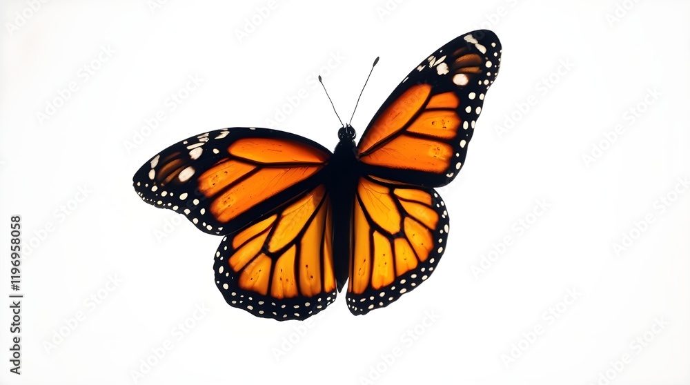 Obraz premium butterfly on a white background